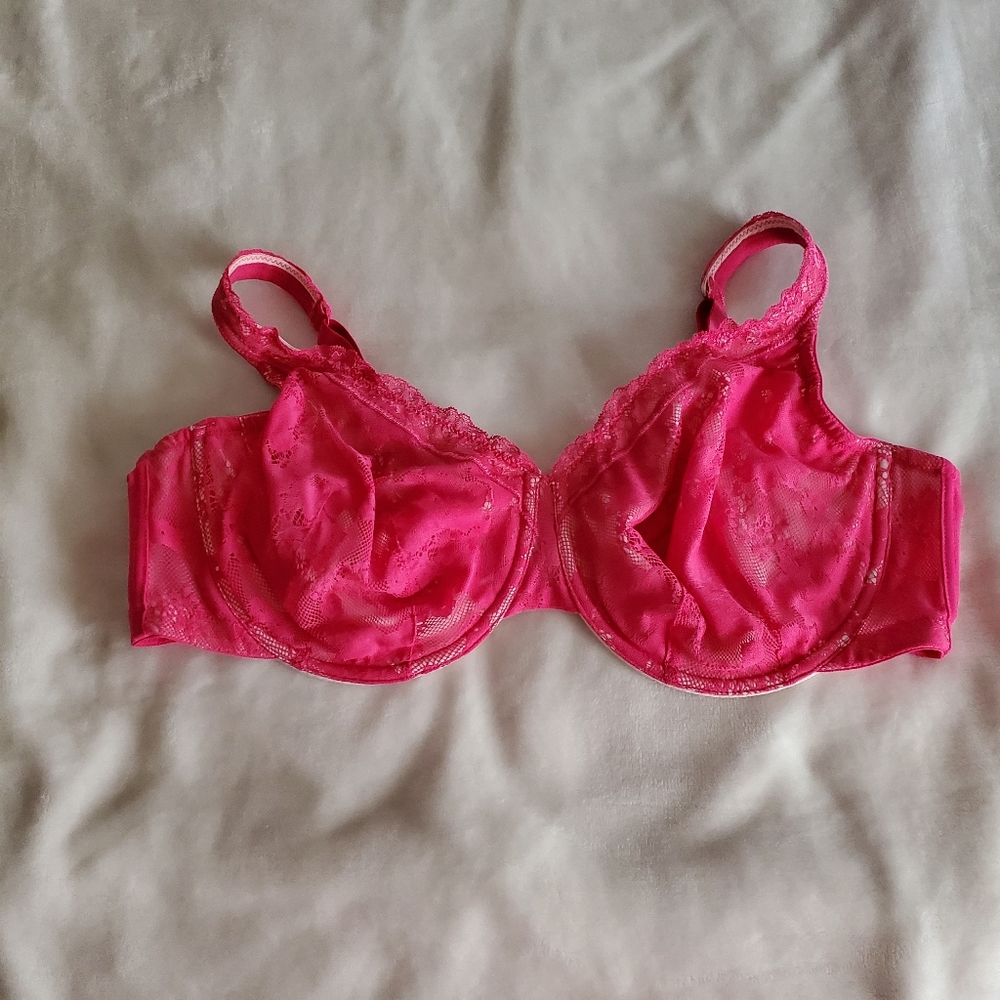 Cacique bra size 46D hot pink